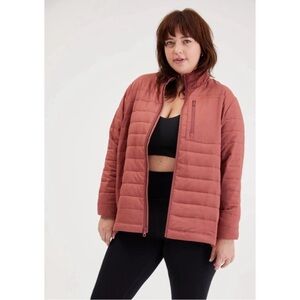 Girlfriend Collective Jam Packable Lightweight Zip Up Puffer Jacket, XXXL